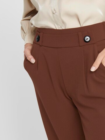 JDY Wide leg Pleat-Front Pants 'JDYGeggo' in Brown