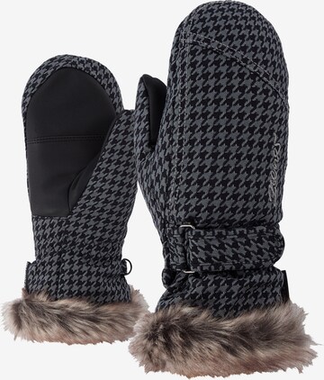 ZIENER Skihandschuhe 'LED MITTEN GIRLS glove junior' in Grau: predná strana