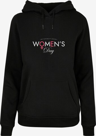 Merchcode Sweatshirt 'Ladies WD - International Women's Day' in Black: front