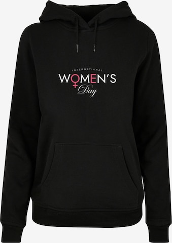 Merchcode Sweatshirt 'Ladies WD - International Women's Day' in Schwarz: predná strana