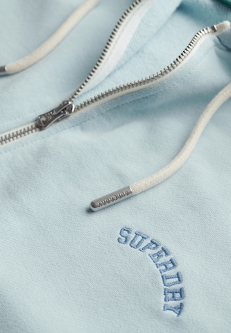 Superdry Zip-Up Hoodie 'Essential' in Blue