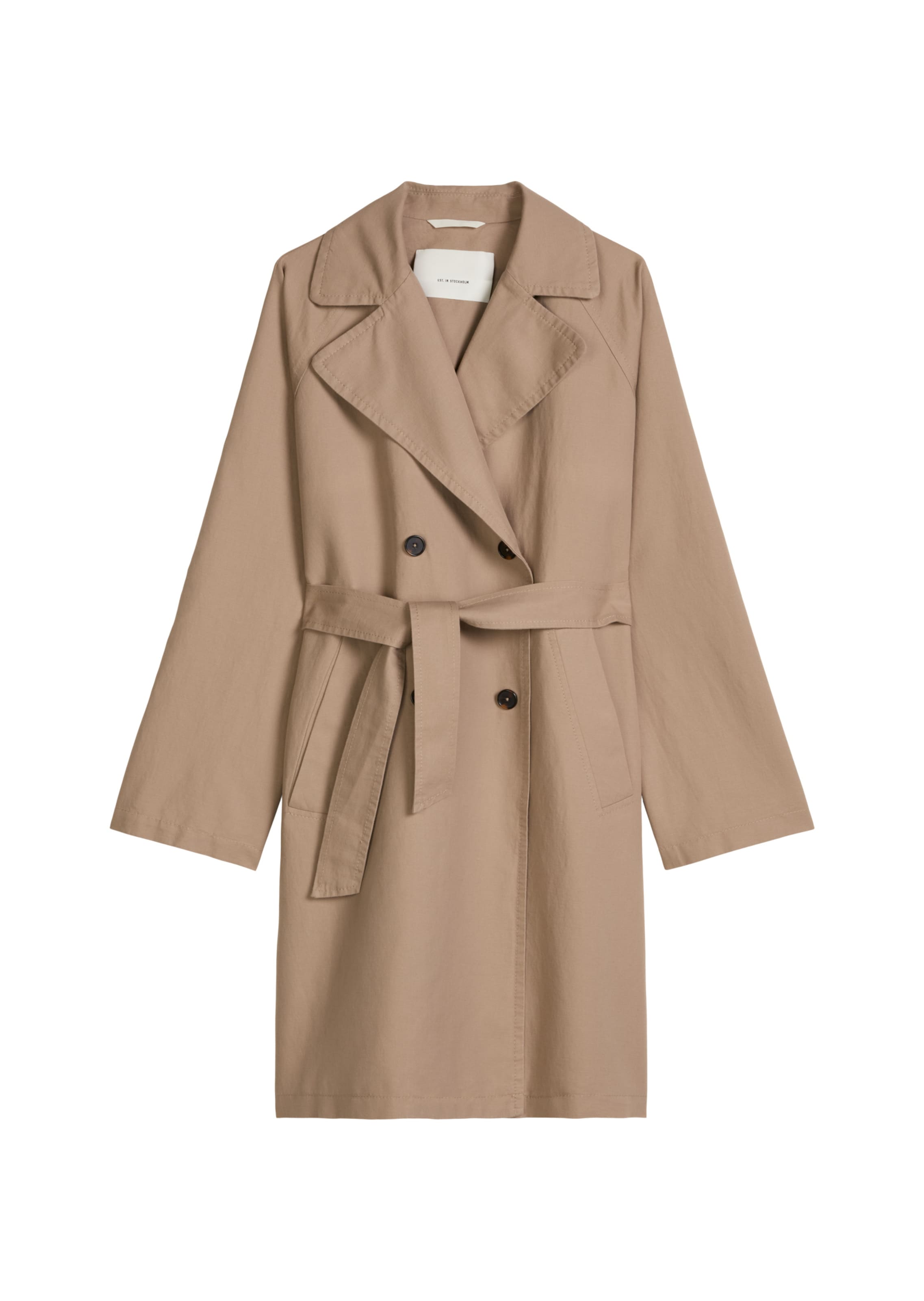 Manteau mi-saison Marc O'Polo en marron : devant