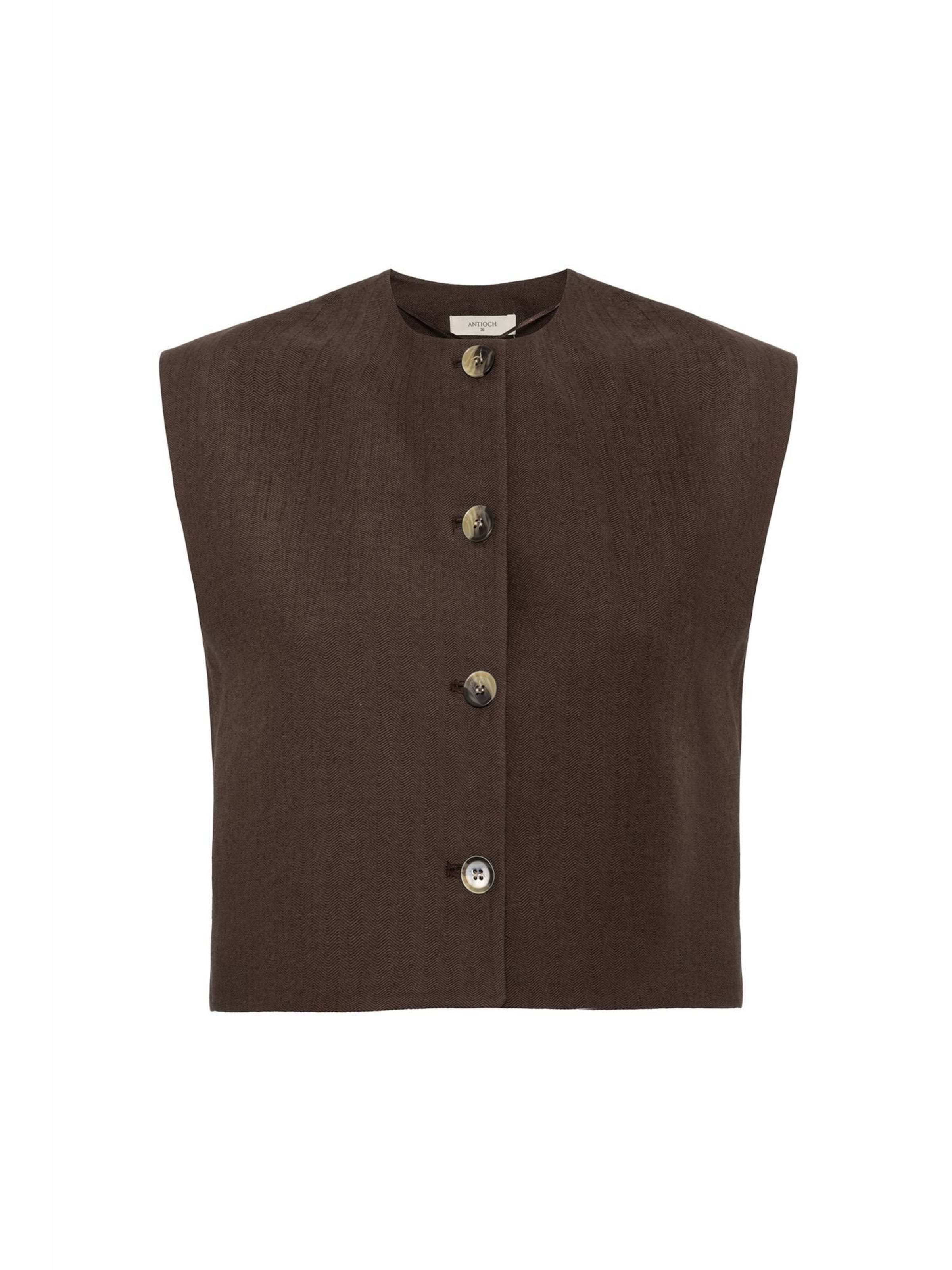 Antioch Γιλέκο σε καφέ: μπροστά