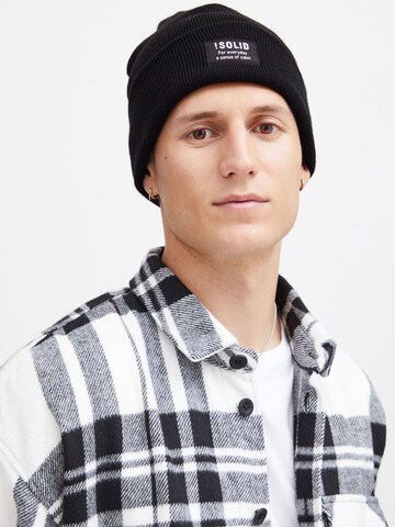 !Solid - Gorra 'Irwin' en negro: frente