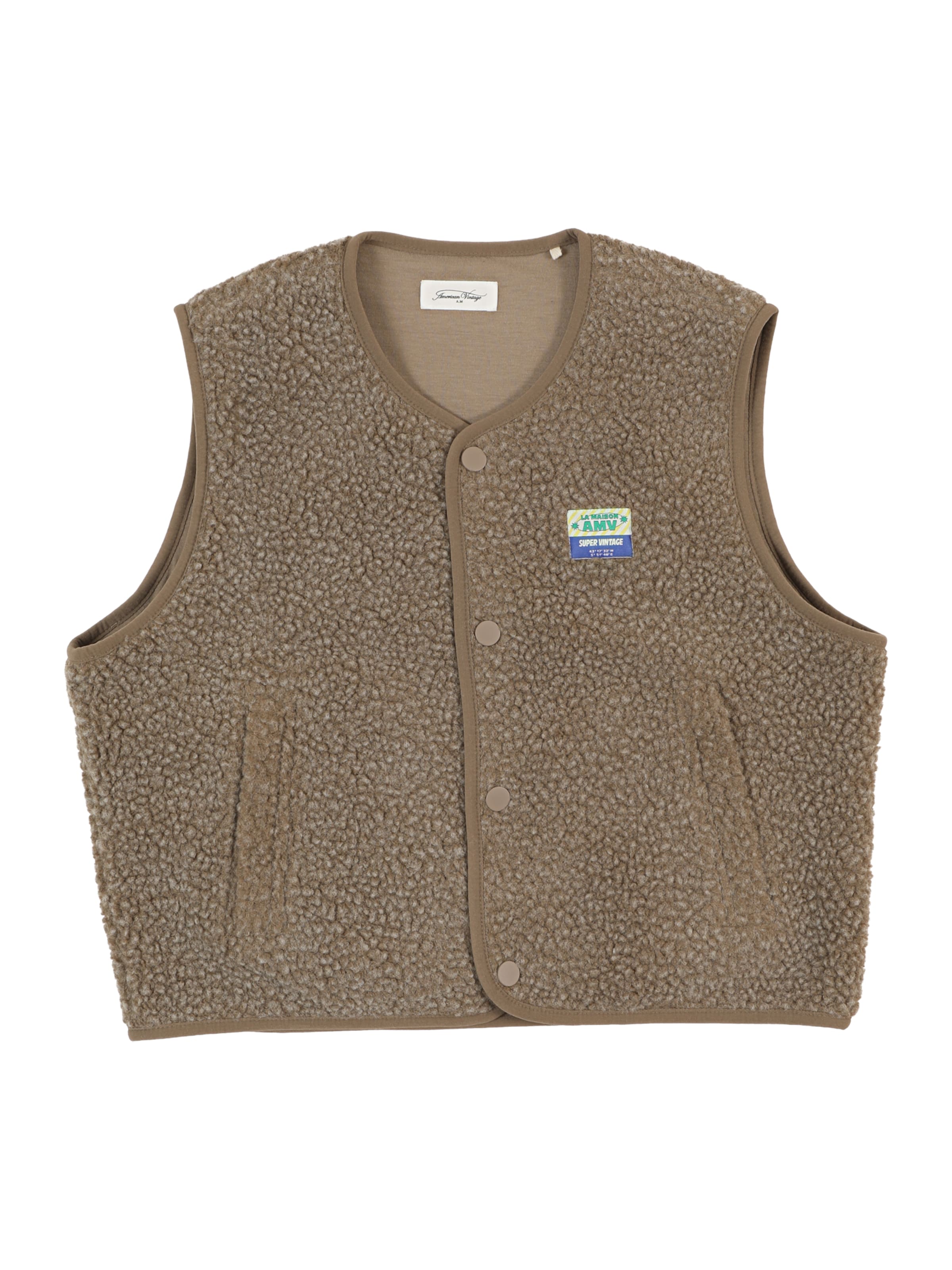 AMERICAN VINTAGE Liivi 'HOKTOWN' värissä ruskea: etupuoli