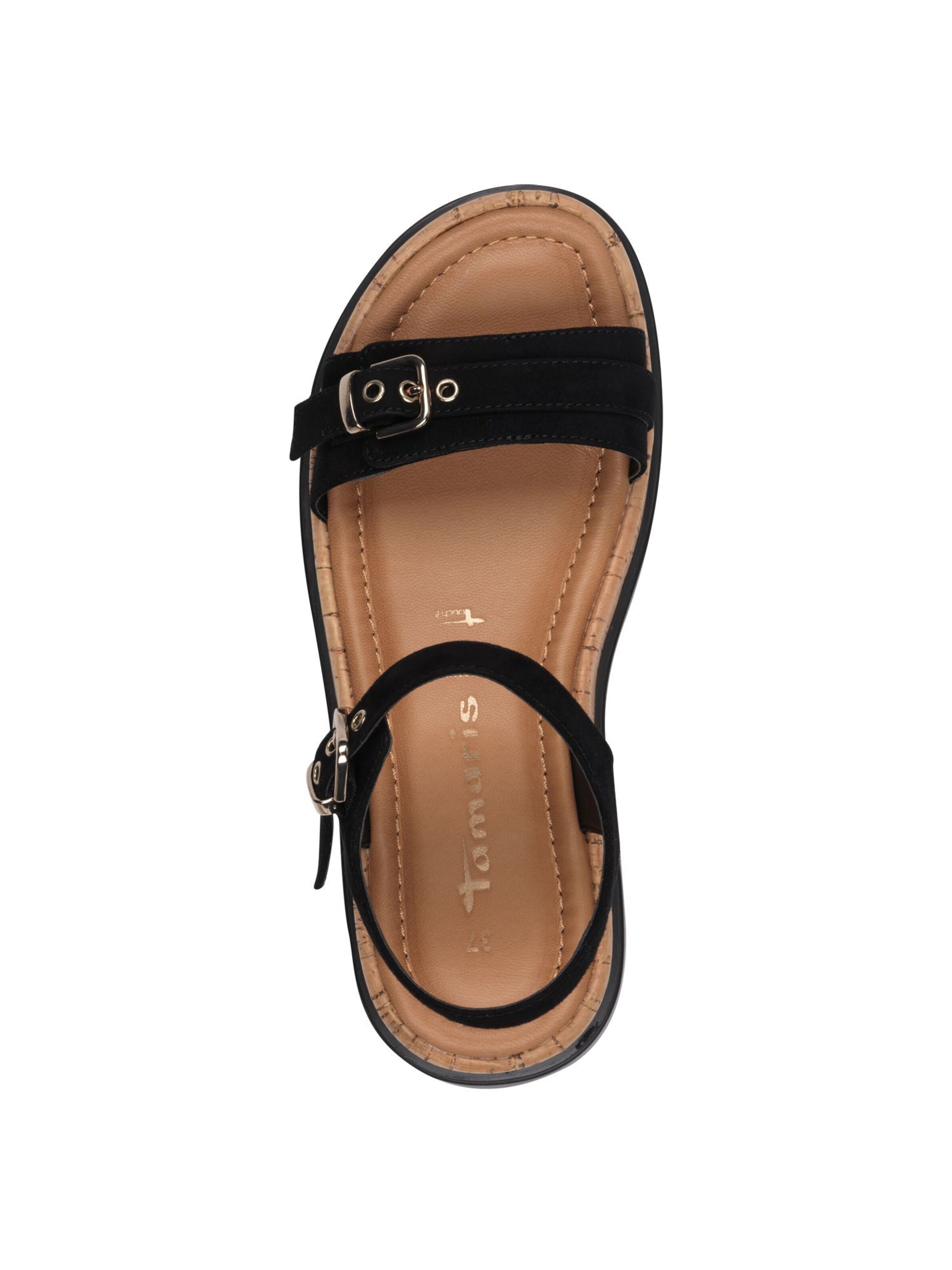 Tamaris Sandalen met riem in Zwart