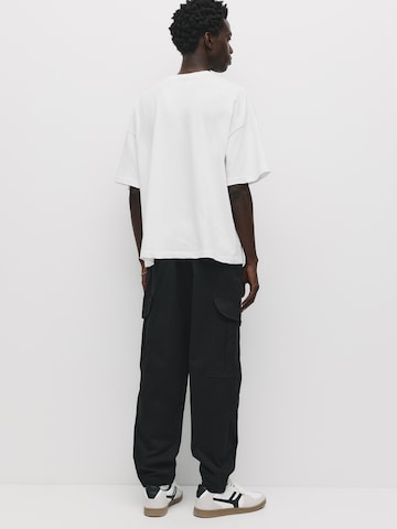 Pull&Bear Zúžený Kapsáče – černá