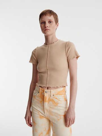 EDITED Shirts 'Joana' i beige: forside