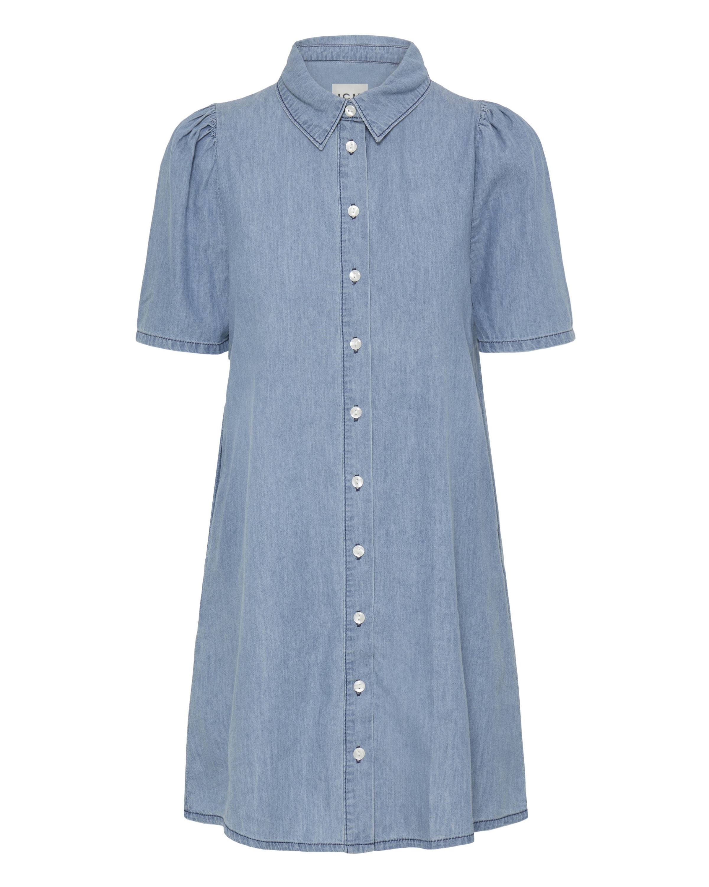 ICHI - Vestidos camiseiros 'ANCEY' em azul: frente