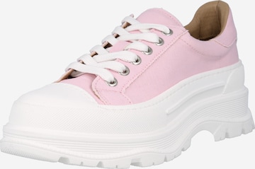 Bianco Lace-Up Shoes 'FELICIA' in Pink: front