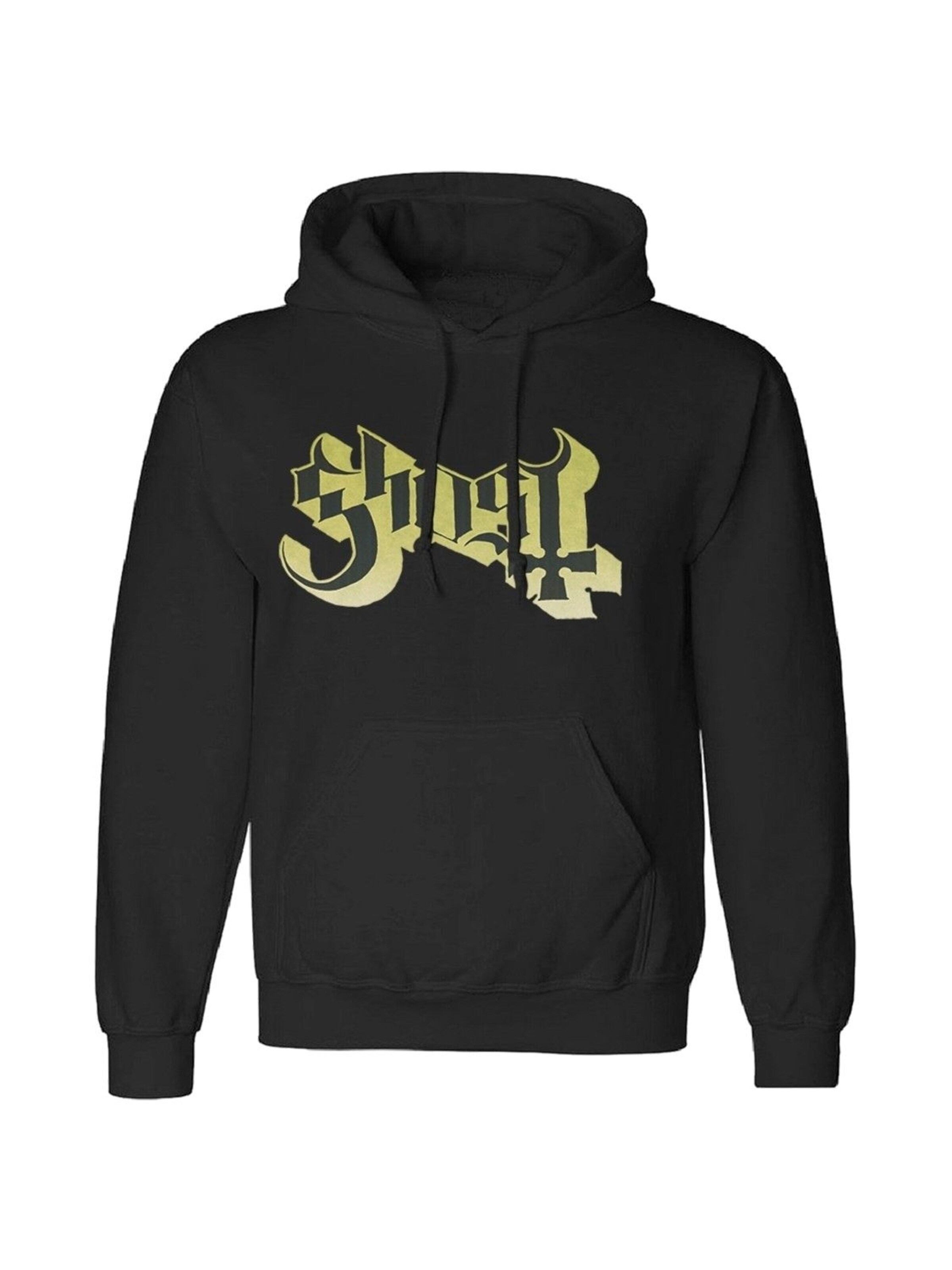 Ghost Sweatshirt 'Ghost Logo Kapuzenpullover' i svart: framsida