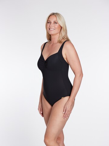 SUNFLAIR Bralette Swimsuit in Black: front