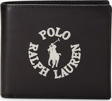 melns Polo Ralph Lauren Naudas maks: no priekšpuses