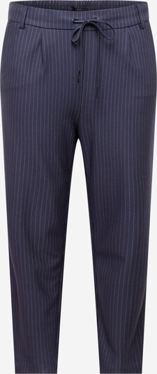 ONLY Curve Broek 'POPTRASH' in de kleur Navy / Wit, Productweergave