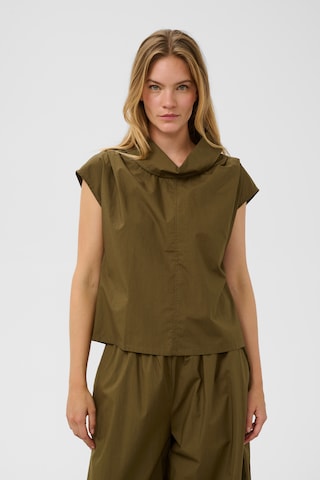 SOAKED IN LUXURY - Blusa 'Molopo' en marrón: frente