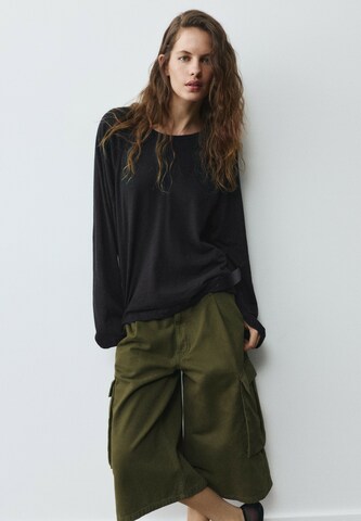 Pull&Bear Shirt in Schwarz: Vorderseite