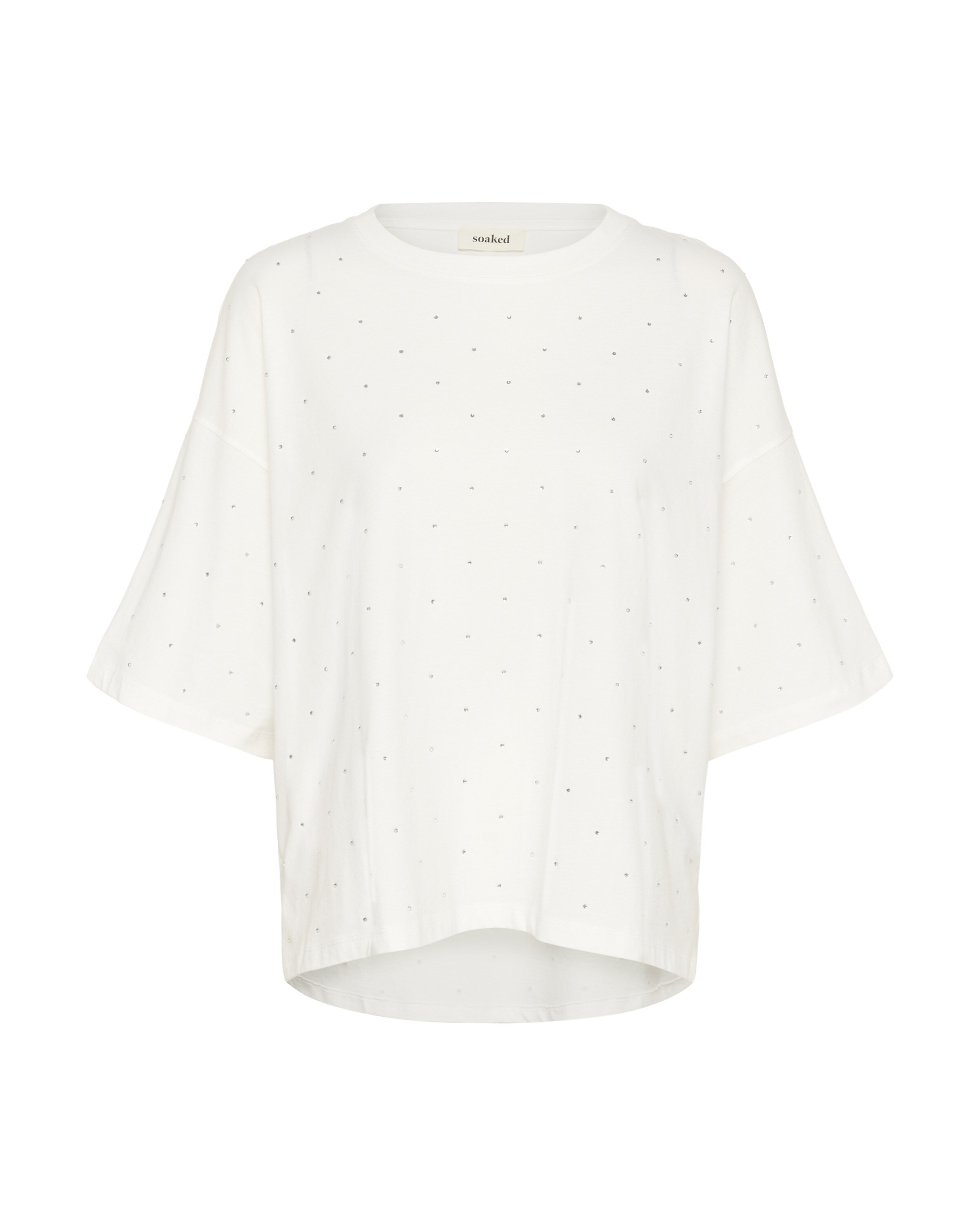T-shirt SOAKED IN LUXURY en blanc : devant