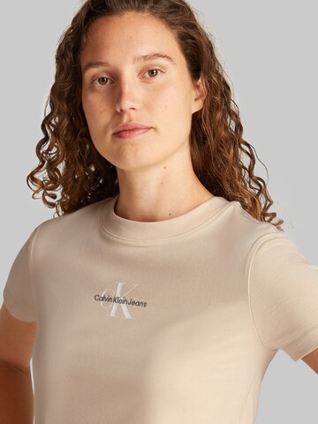 T-shirt Calvin Klein Jeans en beige