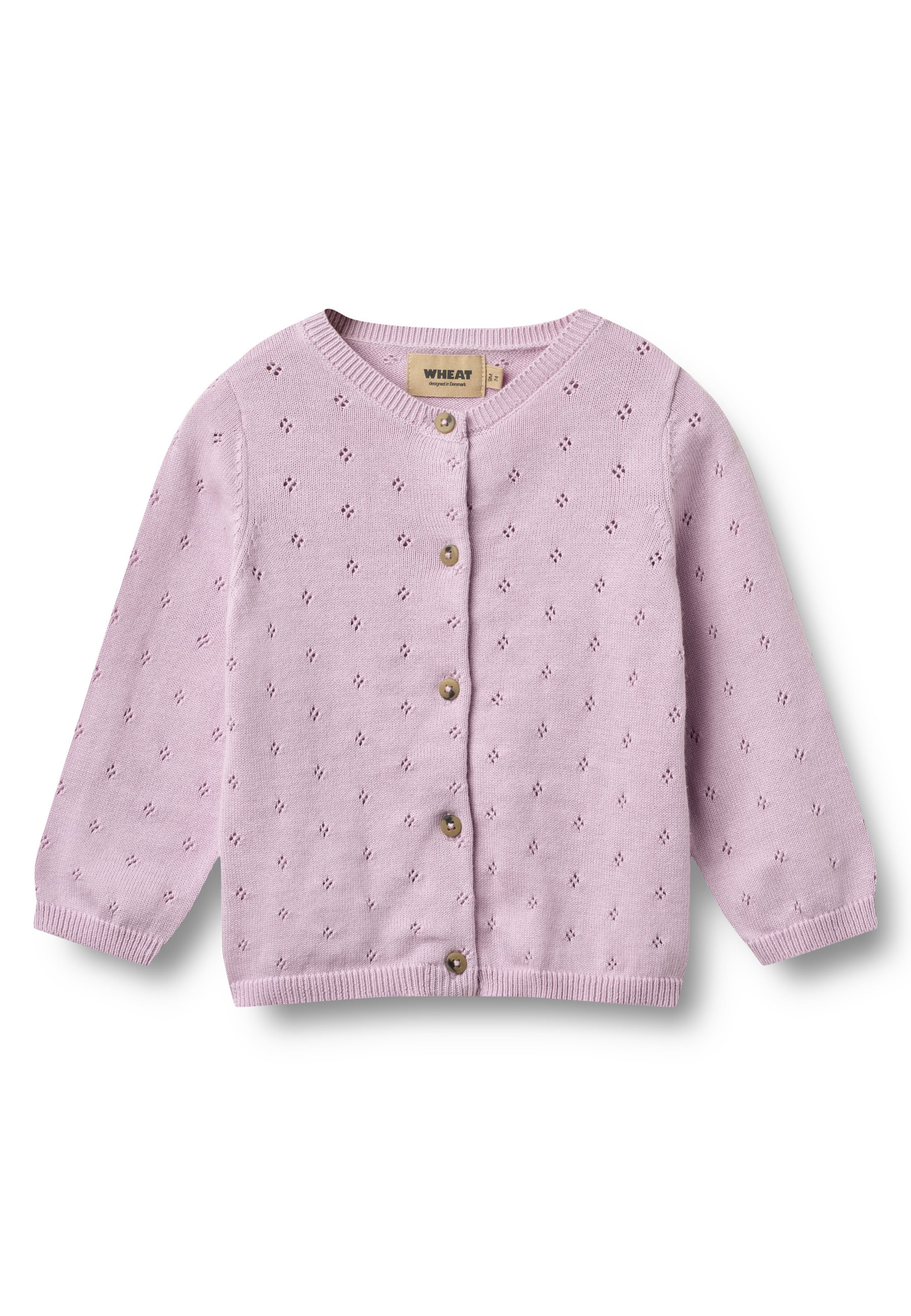 Cardigan WHEAT en violet : devant