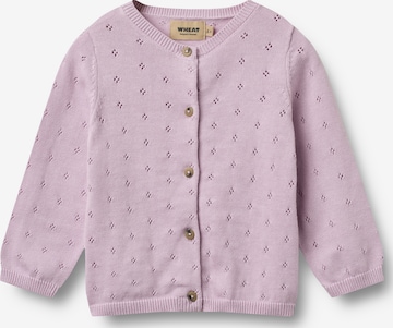 Cardigan WHEAT en violet : devant