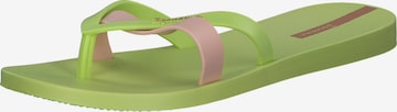 Tongs 'Kirei' Ipanema en vert : devant