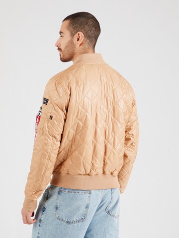 ALPHA INDUSTRIES Prehodna jakna 'MA-1 DQ' | oranžna barva