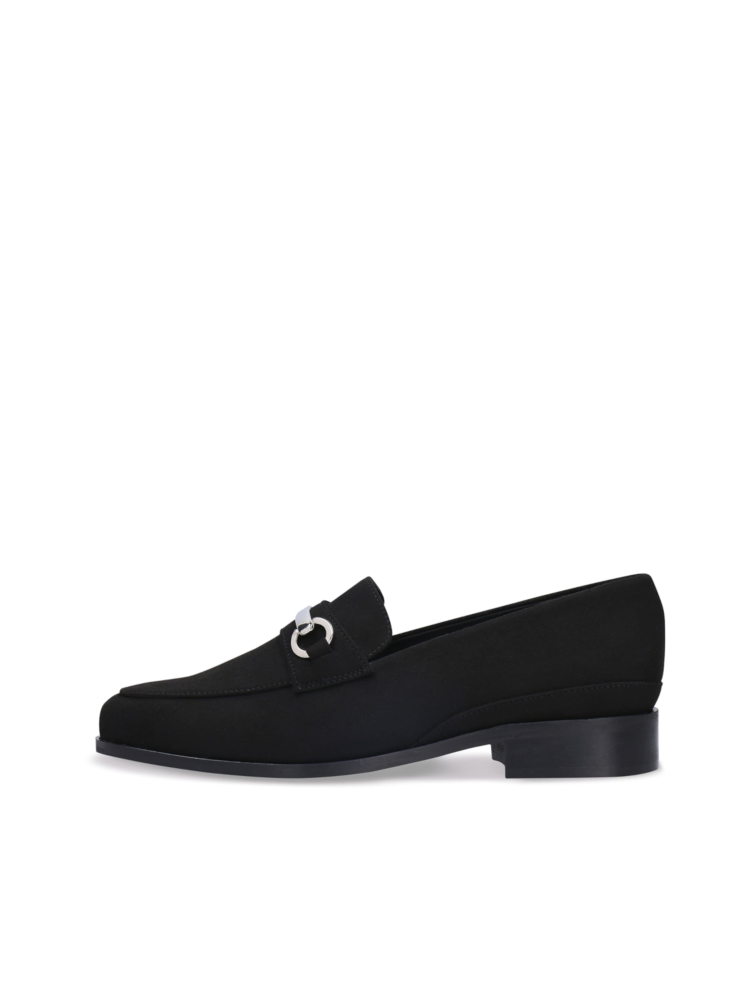 nae Vegan Shoes - Mocasines 'ANNE' en negro: frente