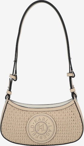 Sac bandoulière Karl Lagerfeld en beige : devant