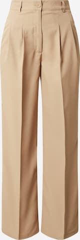 Pantalon à pince SISTERS POINT en beige : devant