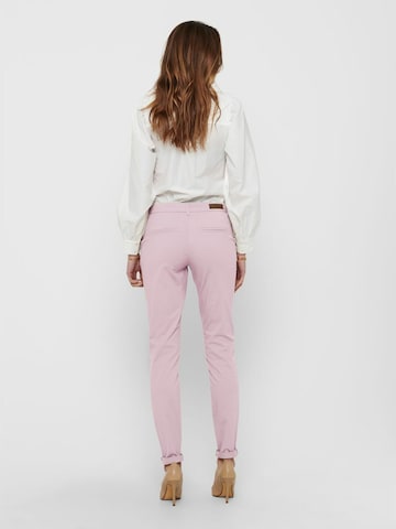 Coupe slim Pantalon chino 'Paris' ONLY en rose