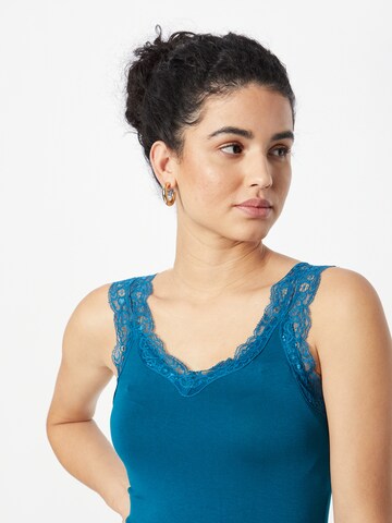 PIECES - Top 'BARBERA' en azul