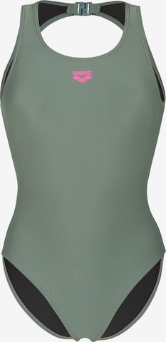 ARENA Bustier Uimapuku värissä vihreä: etupuoli