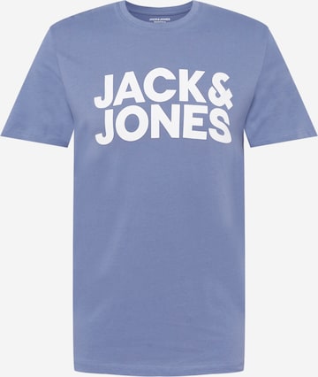 JACK & JONES Tričko – modrá: přední strana