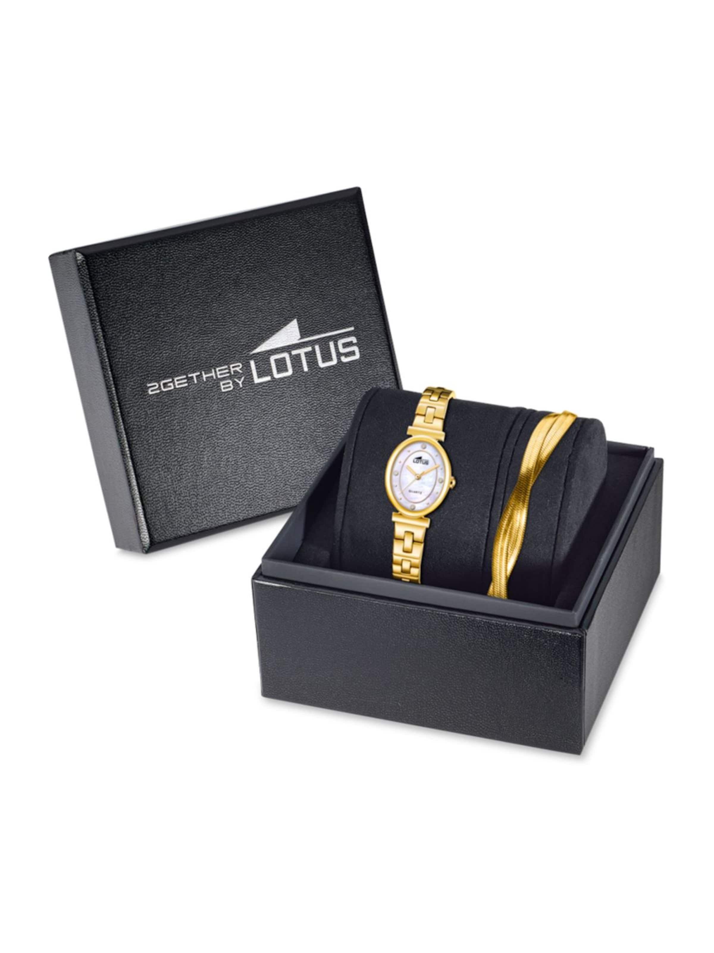 Lotus Analog watch in Gold