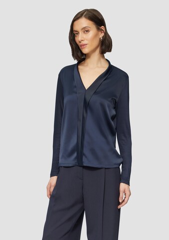 Chemisier s.Oliver BLACK LABEL en bleu : devant