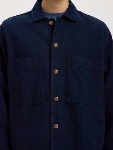 SELECTED Regular fit Between-Season Jacket in Blue