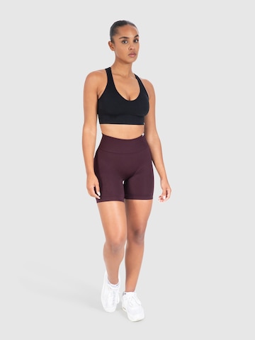 Smilodox Slim fit Sports trousers 'Amaze Scrunch' in Purple
