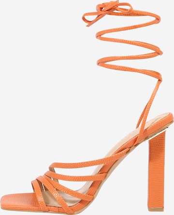 Sandales à lanières 'ROYALTY' Simmi London en orange