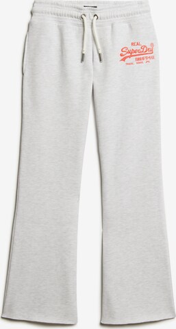 Superdry Wide leg Pants in Grey: front