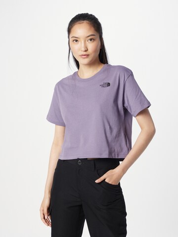 THE NORTH FACE - Camisa funcionais em roxo: frente