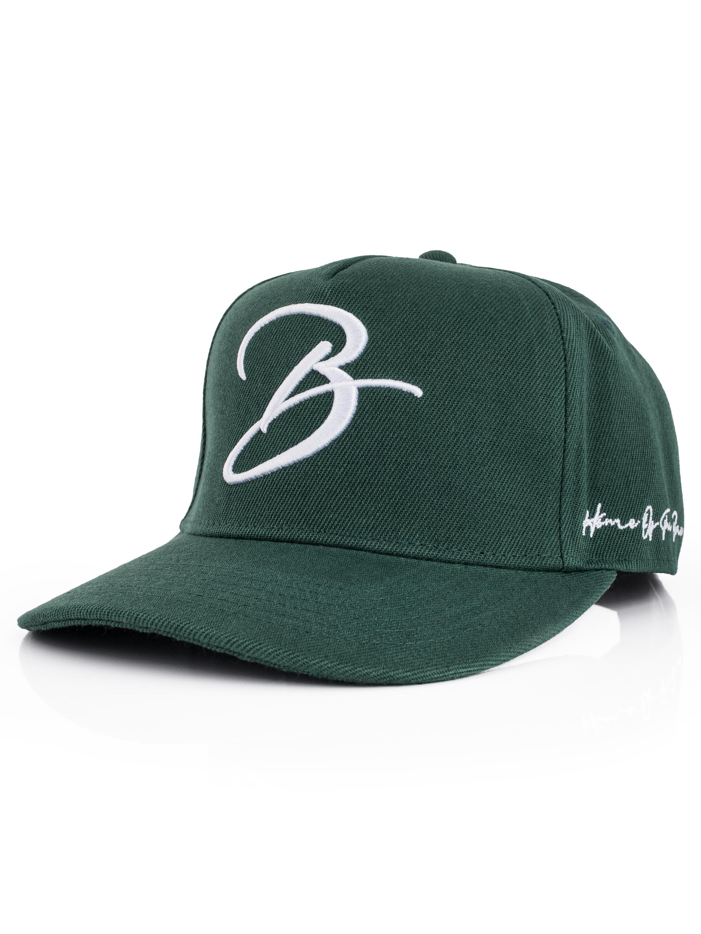 Blackskies Cap 'B Script' in Green: front