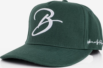 Blackskies Cap 'B Script' in Grün: Vorderseite