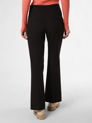 Rosner Regular Pleat-Front Pants 'Audrey' in Black