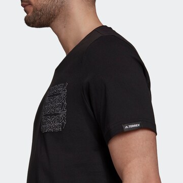 T-Shirt fonctionnel ADIDAS TERREX en noir