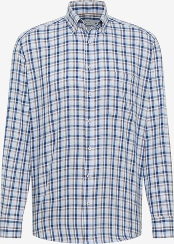 ETERNA Comfort fit Button Up Shirt in Blue: front