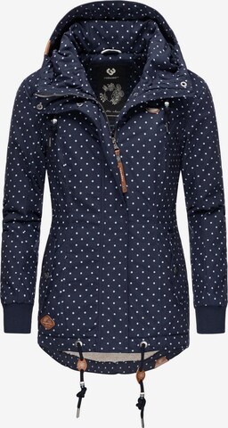 Ragwear Winter Jacket in Blue: front