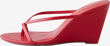 Next - Sandalias de dedo 'Forever Comfort' en rojo: frente