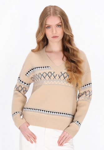 DreiMaster Maritim Sweater in Orange: front