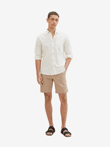 TOM TAILOR Regular Shorts in Braun