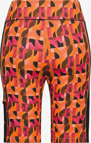 Ulla Popken Slim fit Workout Pants in Orange